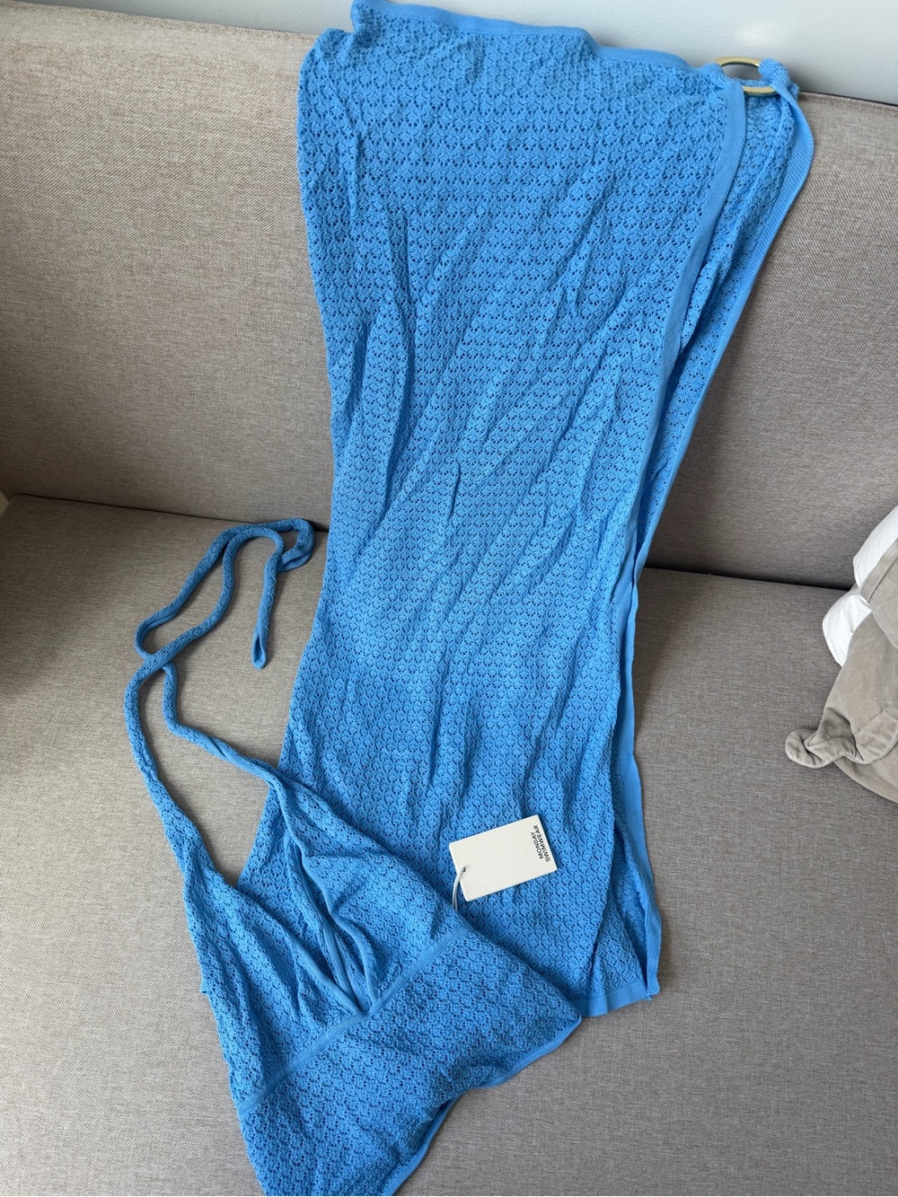 MONDAY SWIMWEAR TOULON TOP + PALERMO SKIRT - AZURE LACE